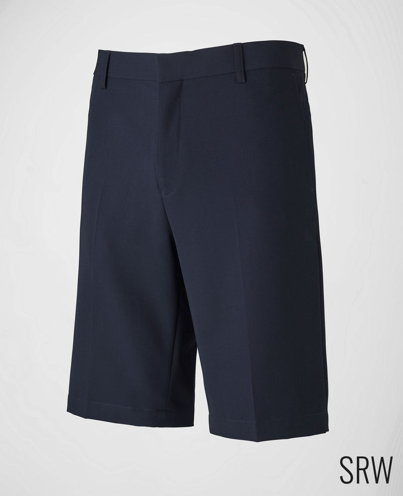 Men's Navy Regular Fit Sweat Wicking Formal Shorts