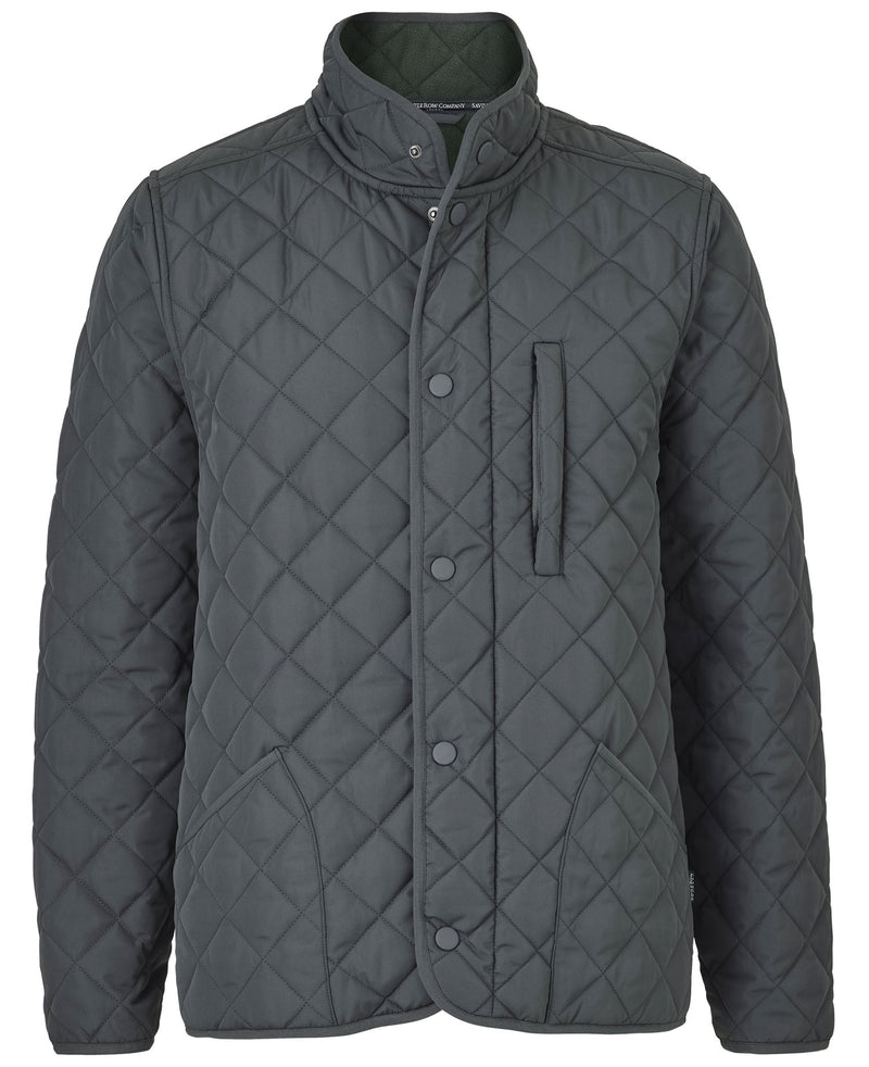 Men's Recycled Quilted Jacket In Dark Grey