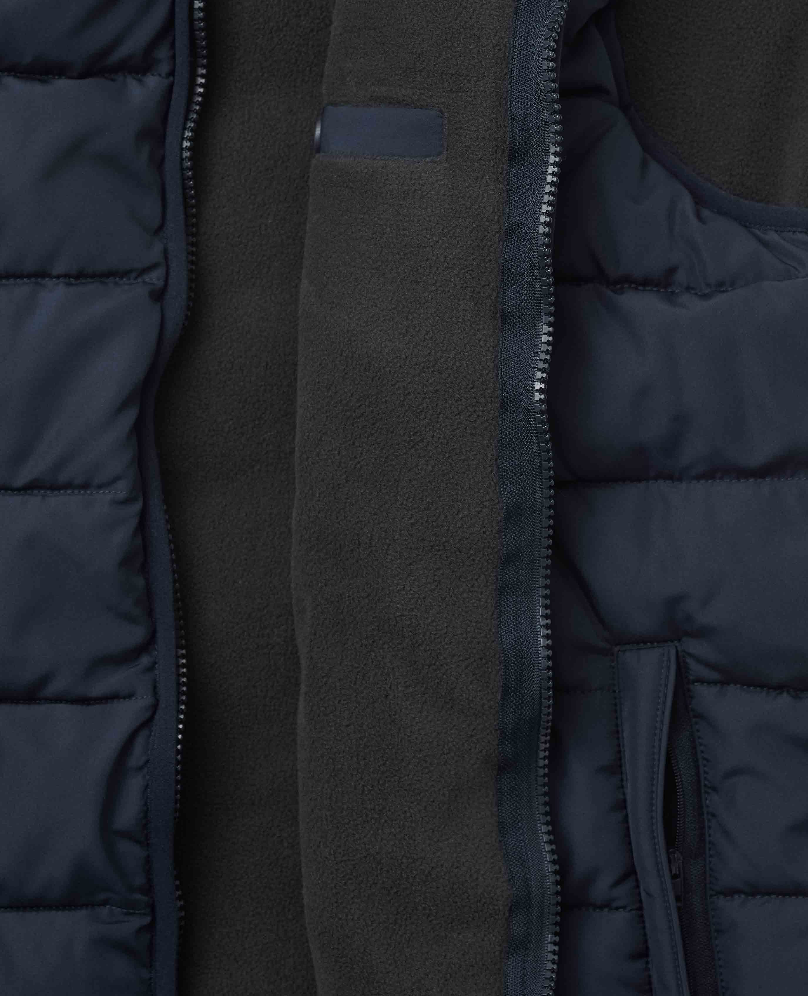 100% Recycled Navy Quilted Gilet, view 5
