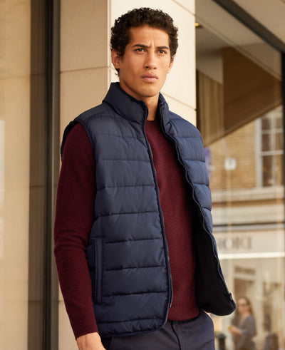 Men's Navy 100% Recycled Quilted Gilet