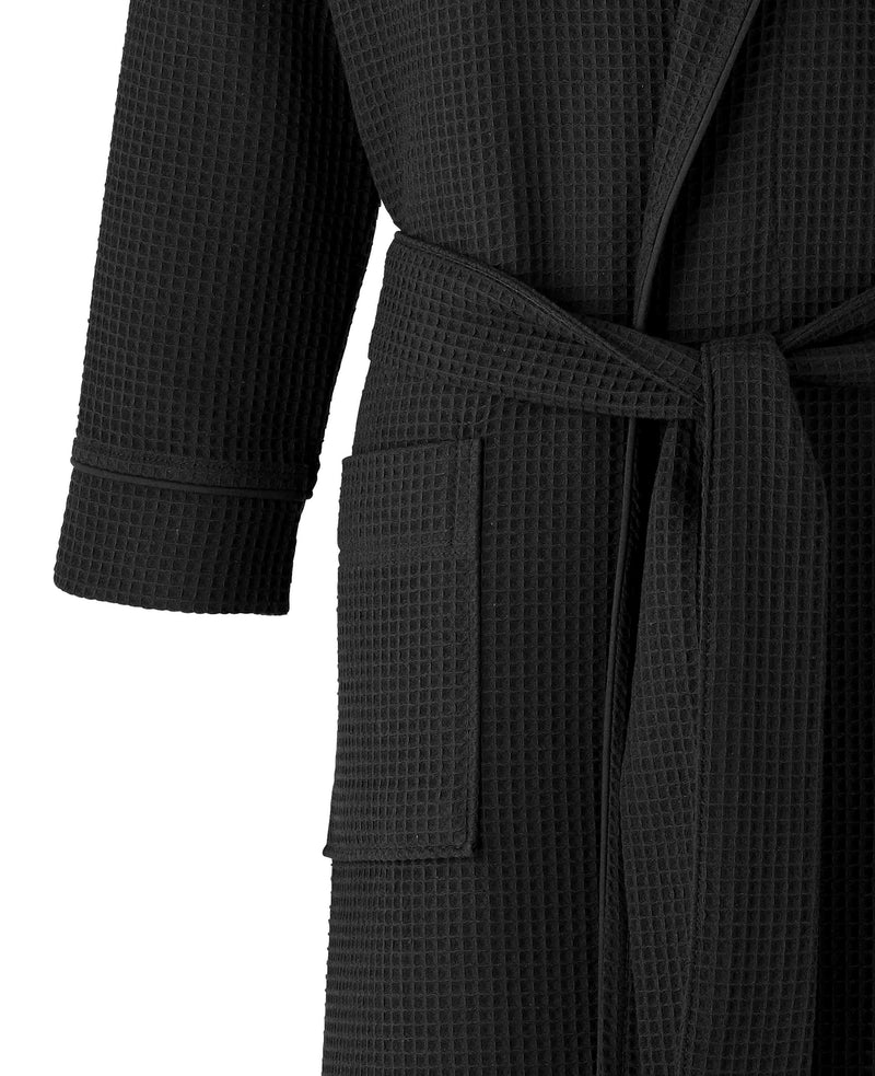 Black Waffle Dressing Gown