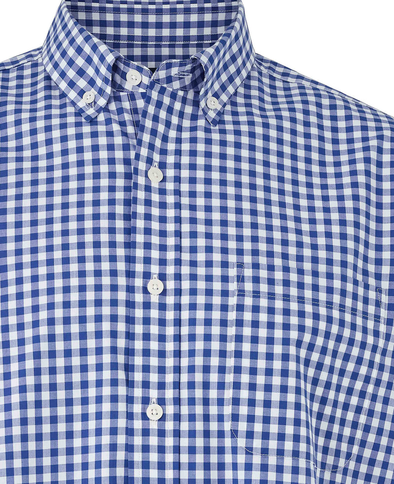 Blue Check Classic Fit Button-Down Shirt