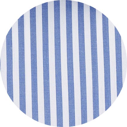 Blue Classic Fit Striped Formal Shirt - Single Cuff