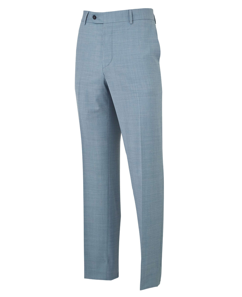 Light Blue Wool-Blend Tailored Suit