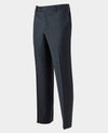 Navy Wool-Blend Prince of Wales Check Suit Trousers