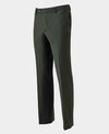 Olive Green Wool-Blend Suit Trousers