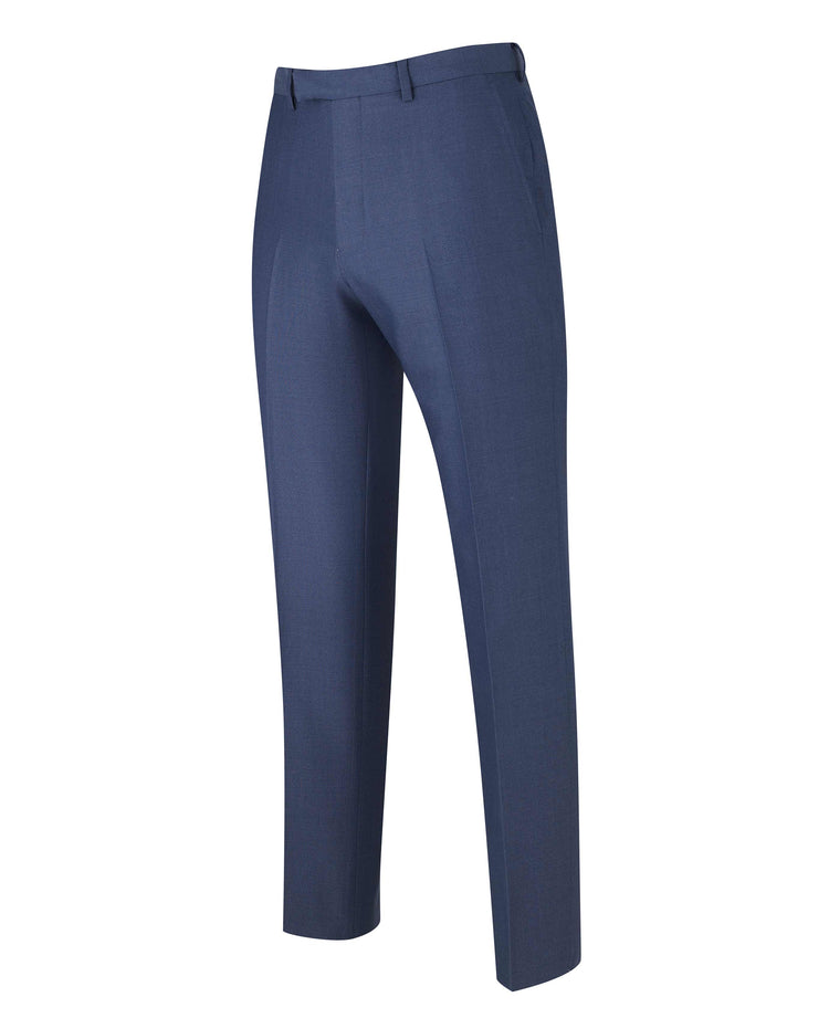 Men's Mid Blue Tailored Business Trousers