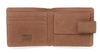 Tan Leather Classic Tab Coin Wallet