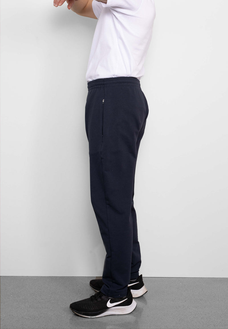 SRW Navy Stretch Loopback Cotton Blend Joggers