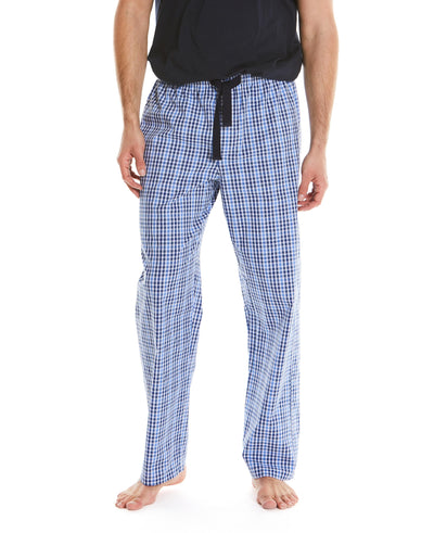 Men's Multicoloured Check Peached Cotton Lounge Pants
