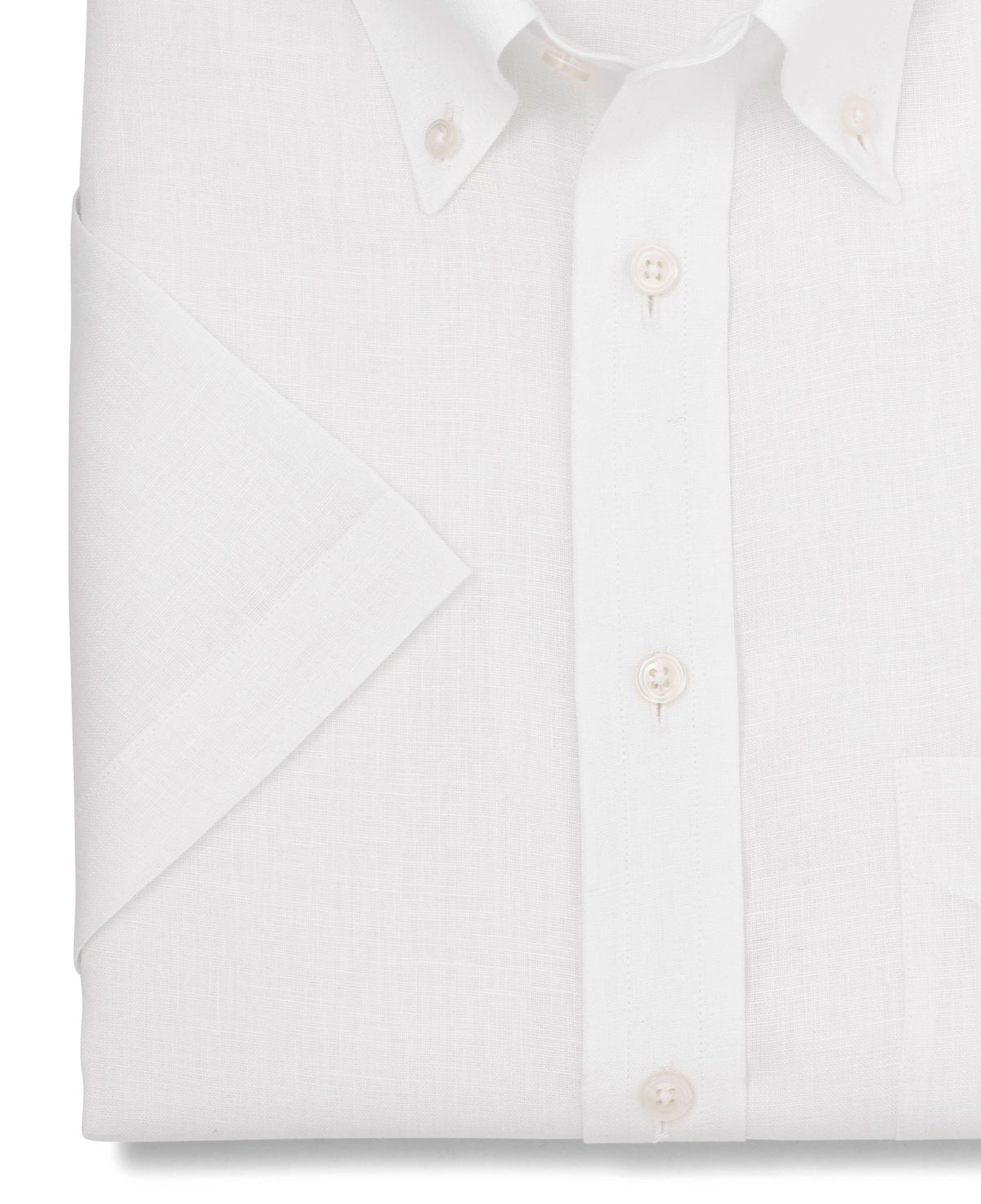 monty white linen made to measure shirt cuff detail