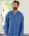 Blue Floral Cotton Pyjamas