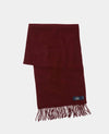 Burgundy Wool Scarf