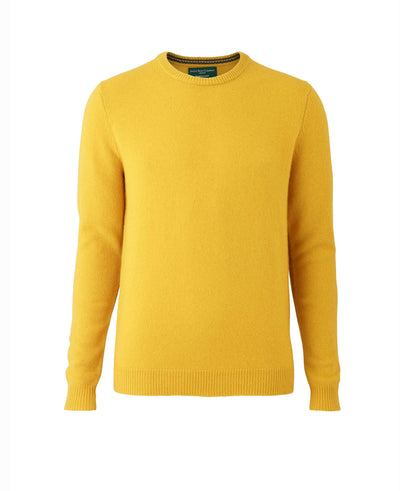 Men's Mustard Lambswool Blend Jumper