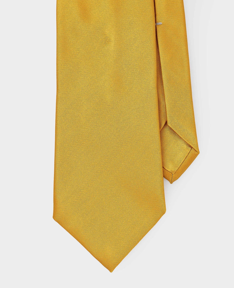 Mustard Seven Fold Silk Tie
