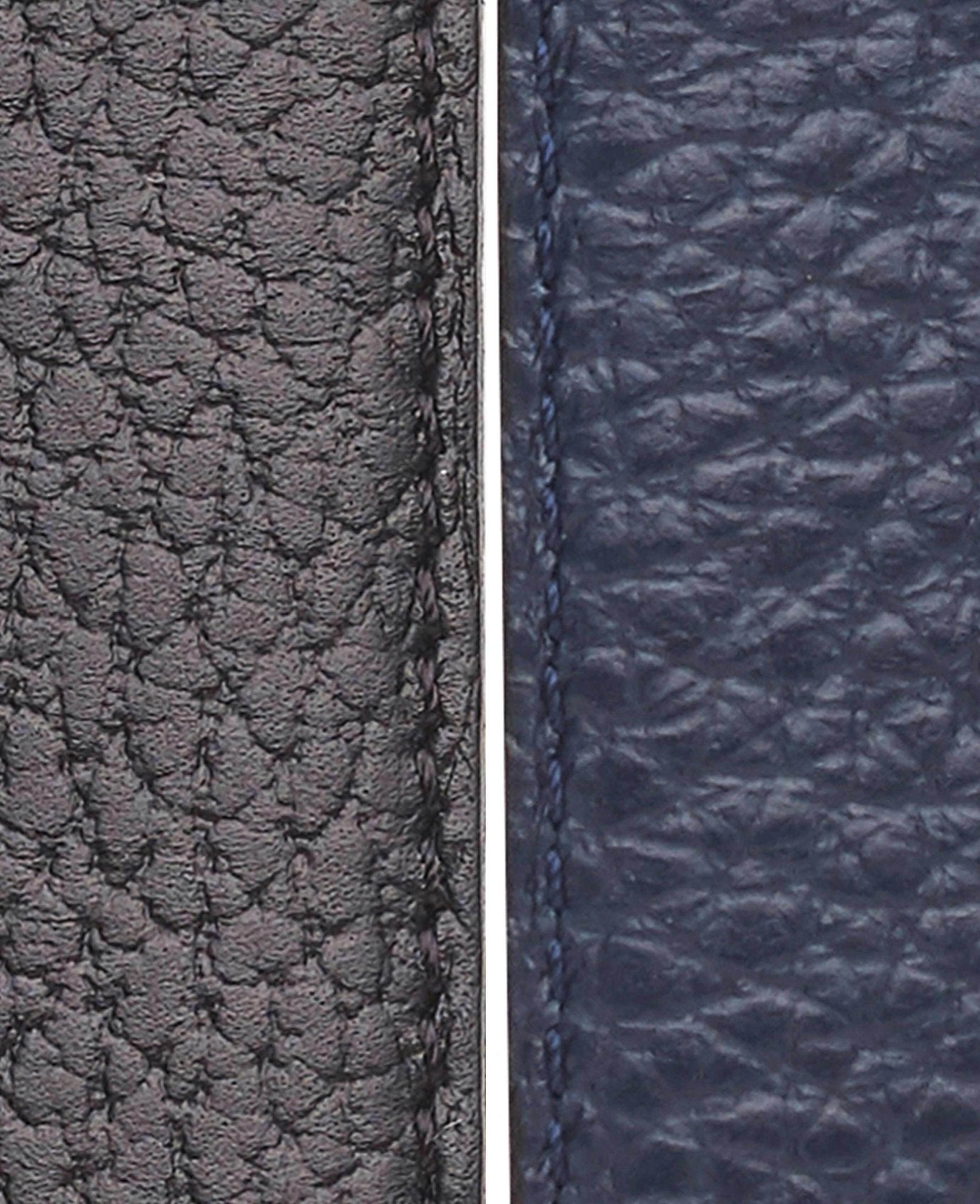 Men's Navy And Black Leather Reversible Belt | Savile Row Company