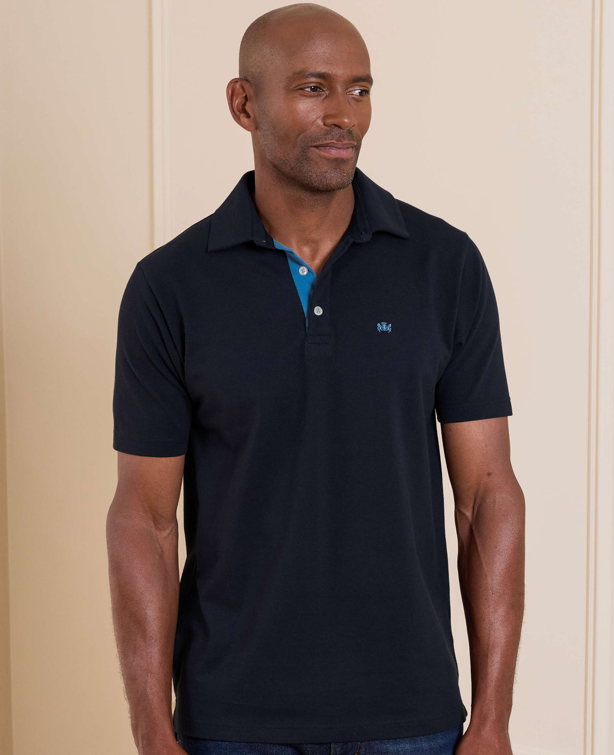 Navy Classic Fit Short Sleeve Polo Shirt
