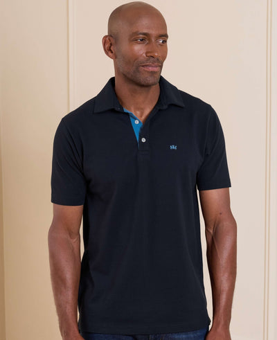 Navy Classic Fit Short Sleeve Polo Shirt