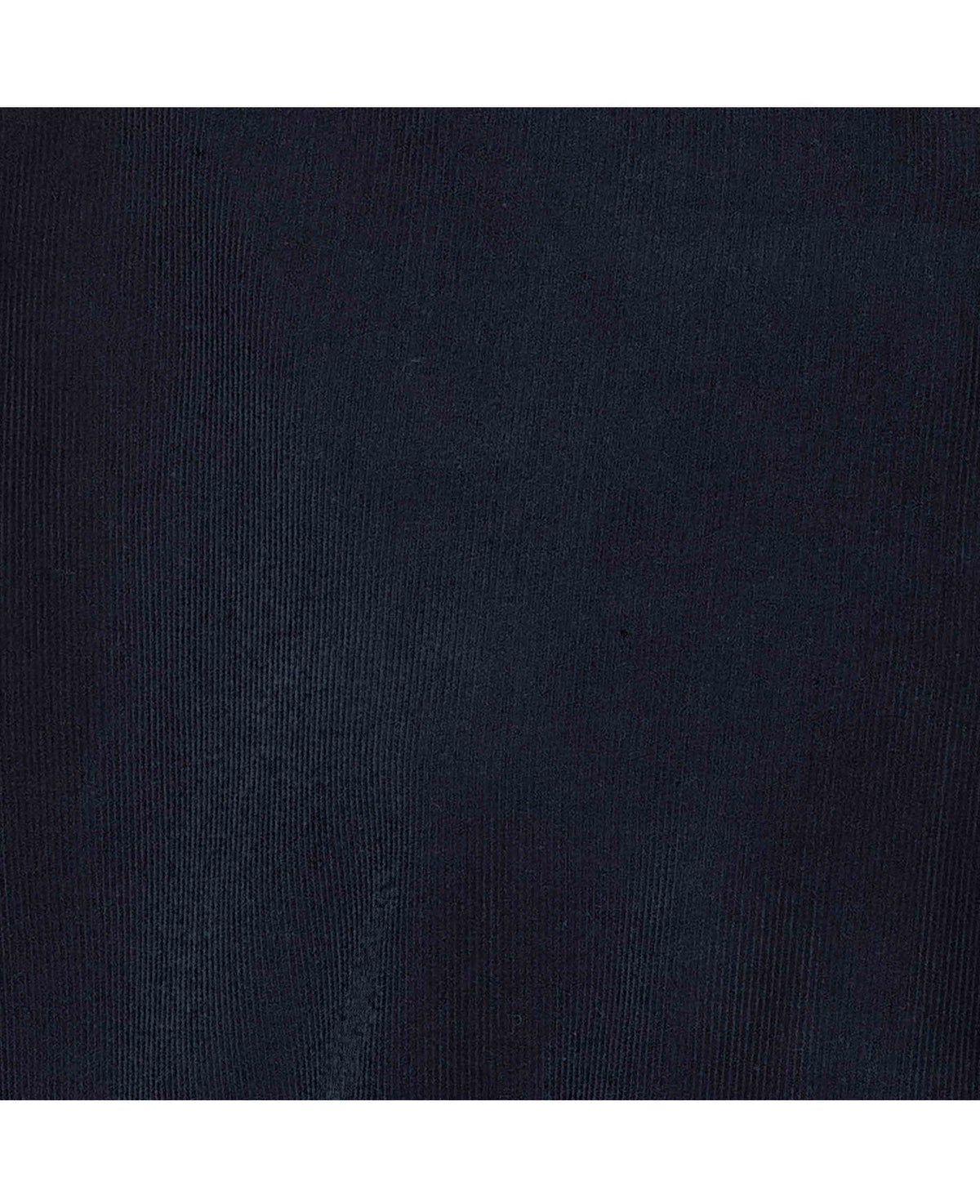 Men's Navy Cotton Babycord Classic Fit Casual Shirt fabric detail
