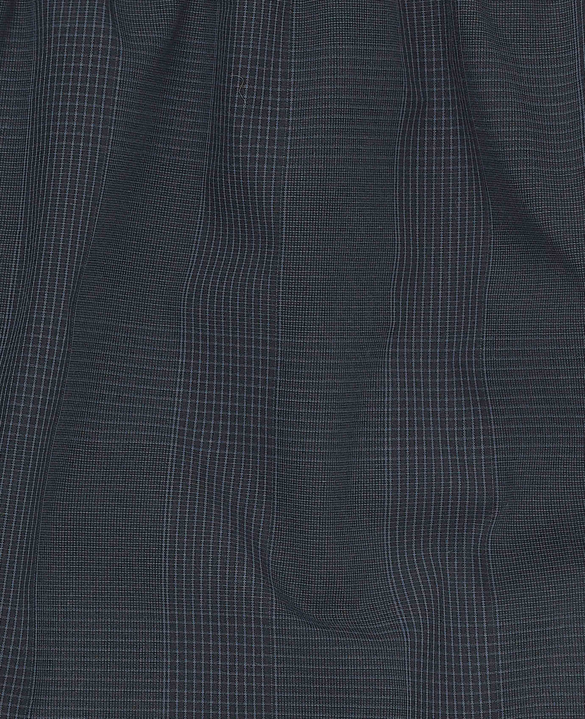 Navy Cotton Check Boxer Shorts