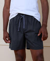 Navy Cotton Check Lounge Shorts