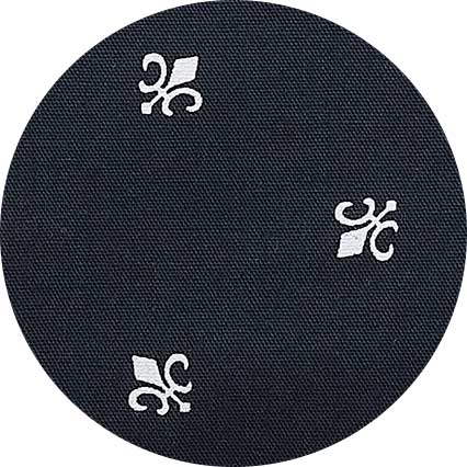 Navy Cotton Fleur De Lys Print Pyjamas