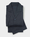 Navy Cotton Revere Collar Check Pyjamas