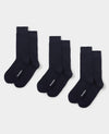 Navy Cotton Rich Socks Three Pack