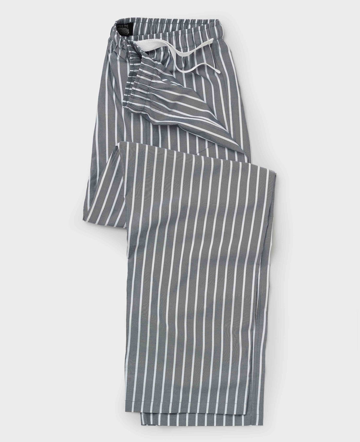 Men's Navy Cotton Striped Lounge Pants mannequin shot