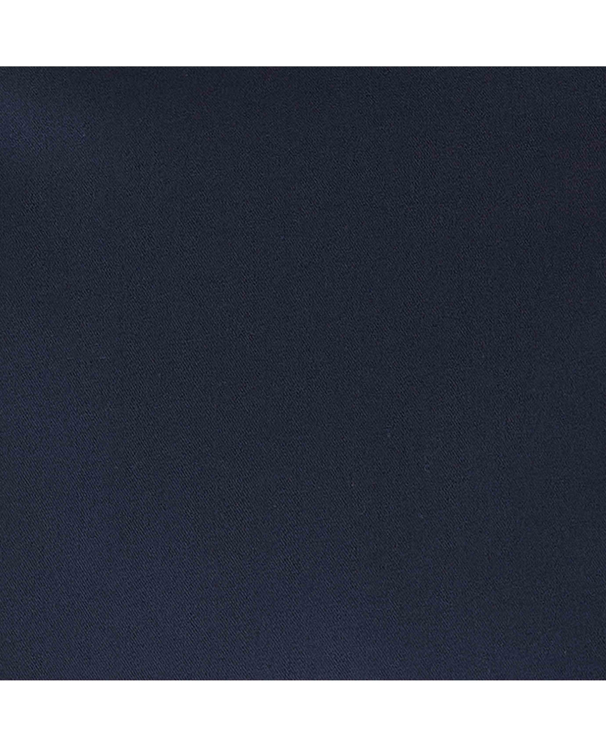 Men's Navy Cotton Twill Classic Fit Smart-Casual Shirt With Single Cuffs fabric detail