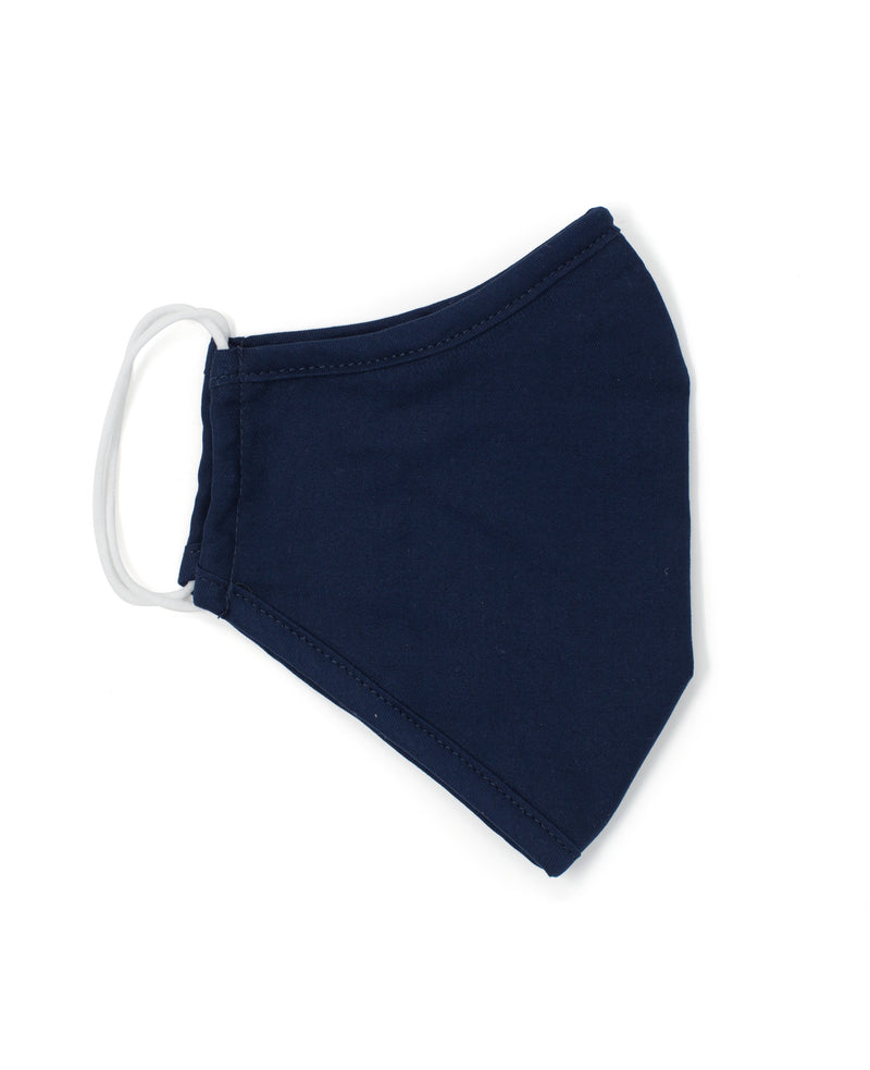 Navy Fine Twill Cotton Face Mask - Folded - MSK1387NAV