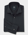 Navy Fine Twill Slim Fit Formal Shirt - Single Cuff