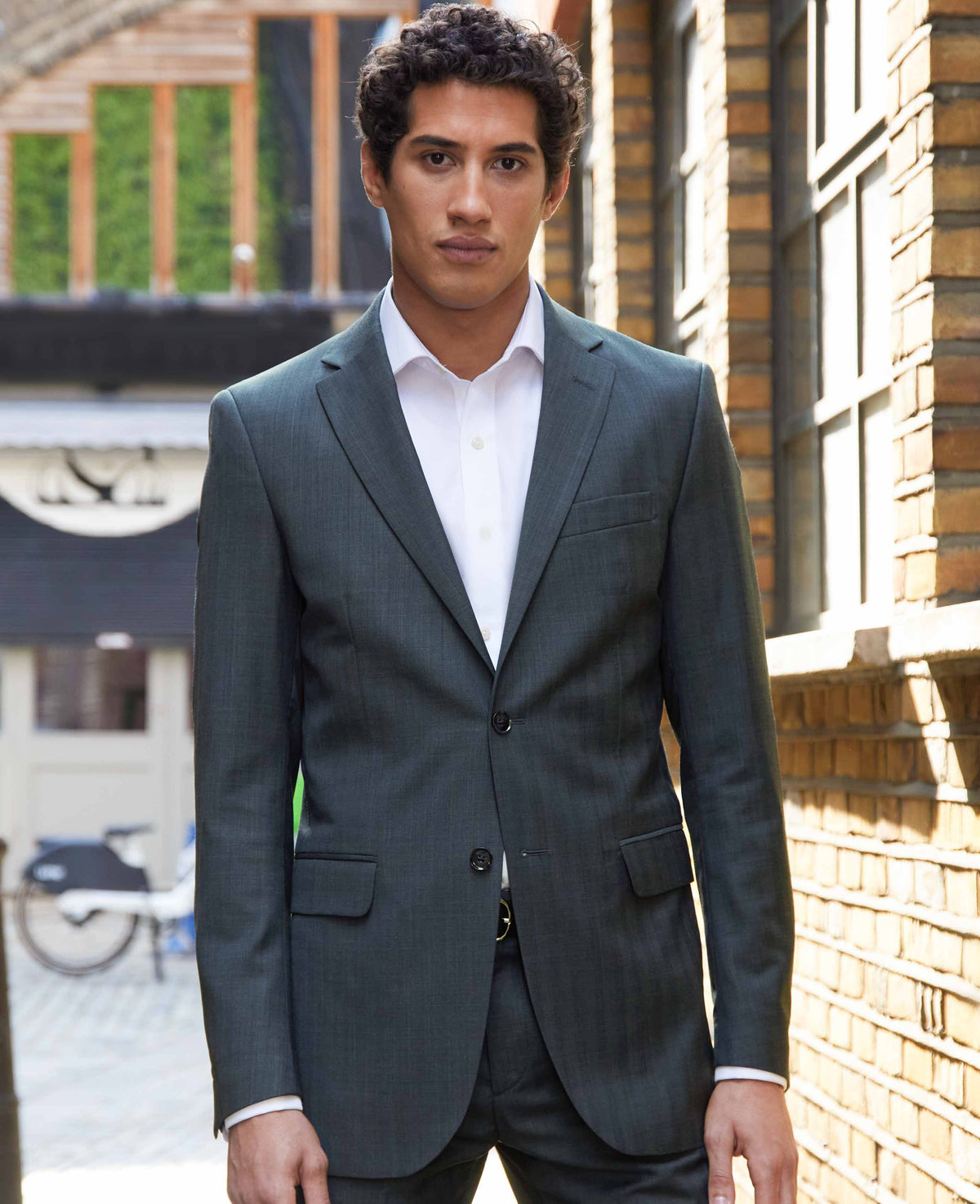 navy herringbone wool blend suit msuit372nav new model 1