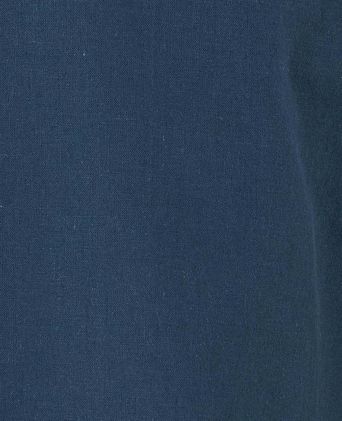 Men's Navy Linen Cotton Classic Fit Button-Down Casual Shirt fabric detail