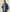 Navy Linen Cotton Classic Fit Button-Down Casual Shirt