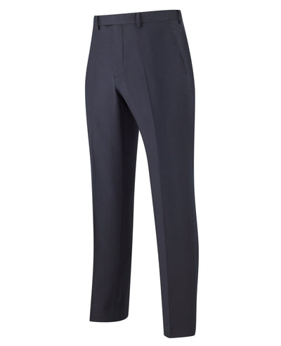 Men's Navy Luxury Flannel Business Suit Trousers