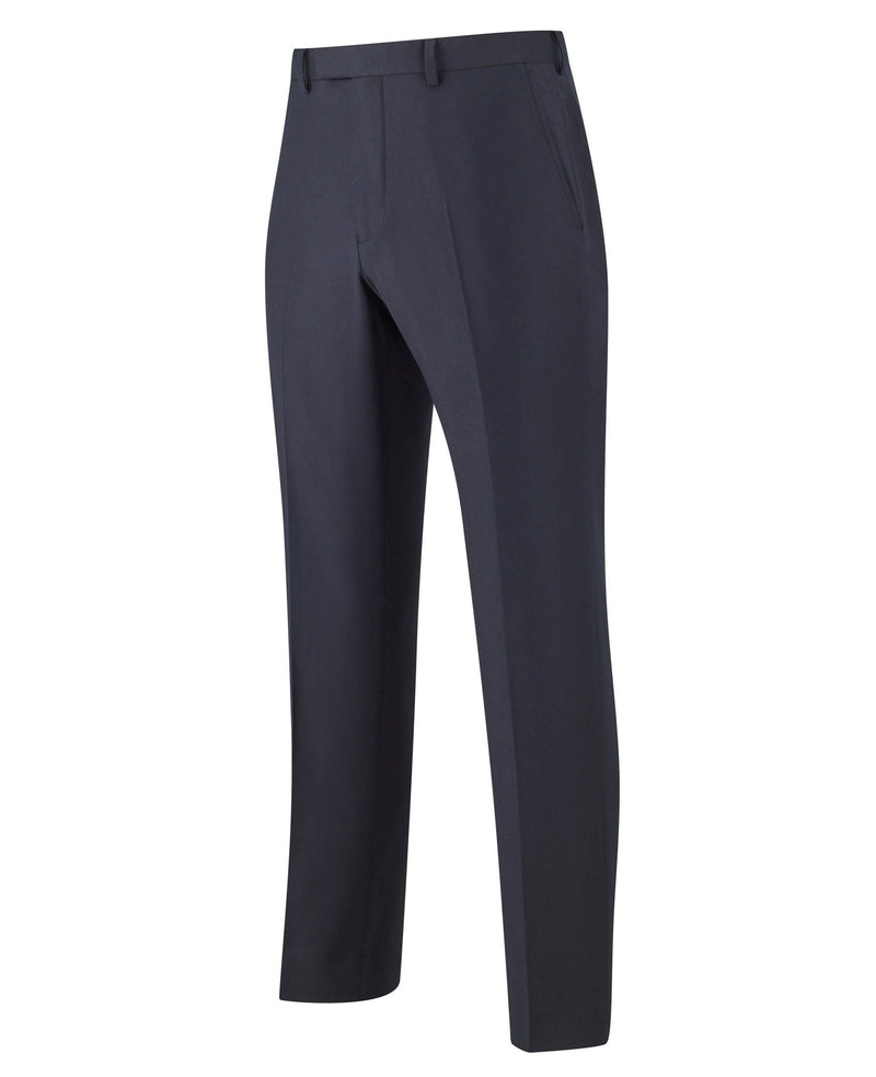 Men's Navy Luxury Flannel Business Suit Trousers