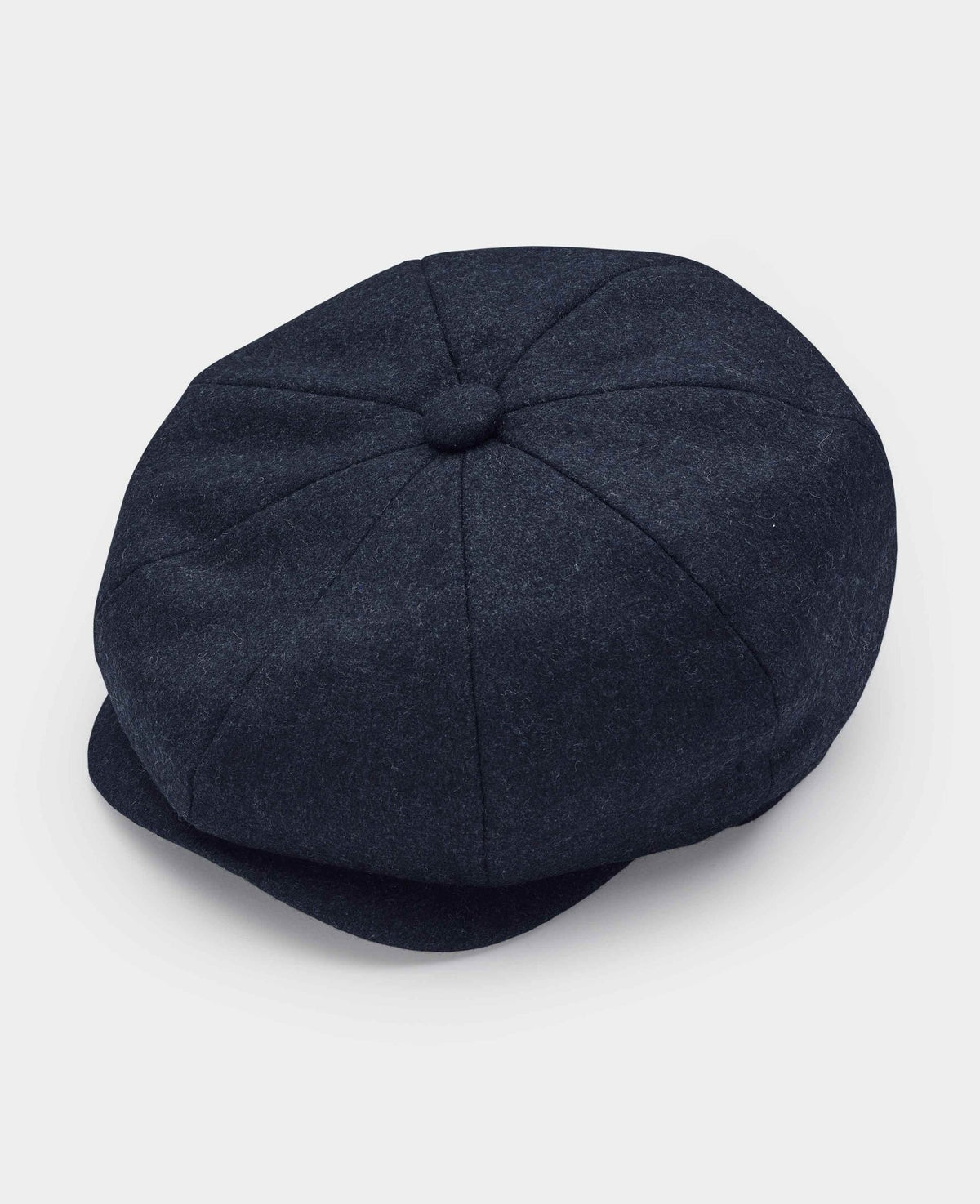 Navy Melton Wool Baker Boy Cap