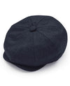 Navy Melton Wool Baker Boy Cap