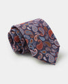 Navy Multi Paisley Silk Tie