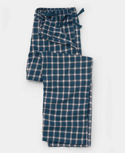 navy pink check brushed cotton lounge pants mlp1121nap grey