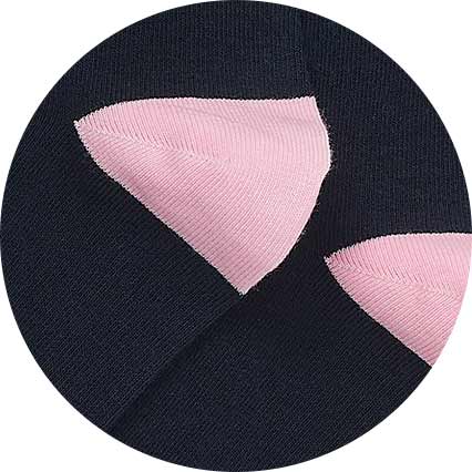 navy pink three pack socks mso102nvp swatch