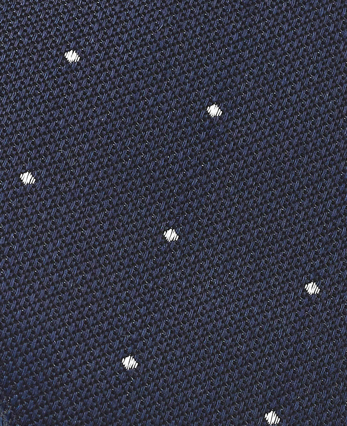 Navy Pinspot Silk Tie in Gift Box