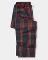 Navy Red Cotton Check Lounge Pants