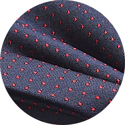 Navy Silk Pinspot Self Bow Tie & Cufflink Set