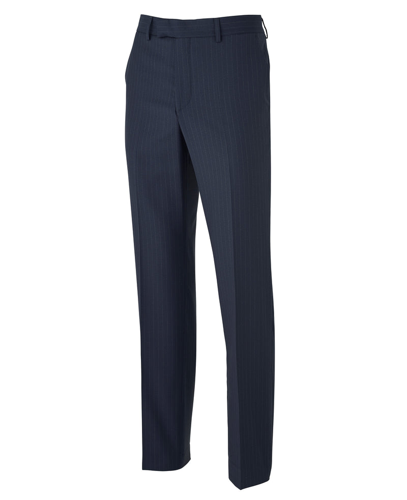 Navy Stripe Double-Breasted Suit Trousers - MSUIT353NAV