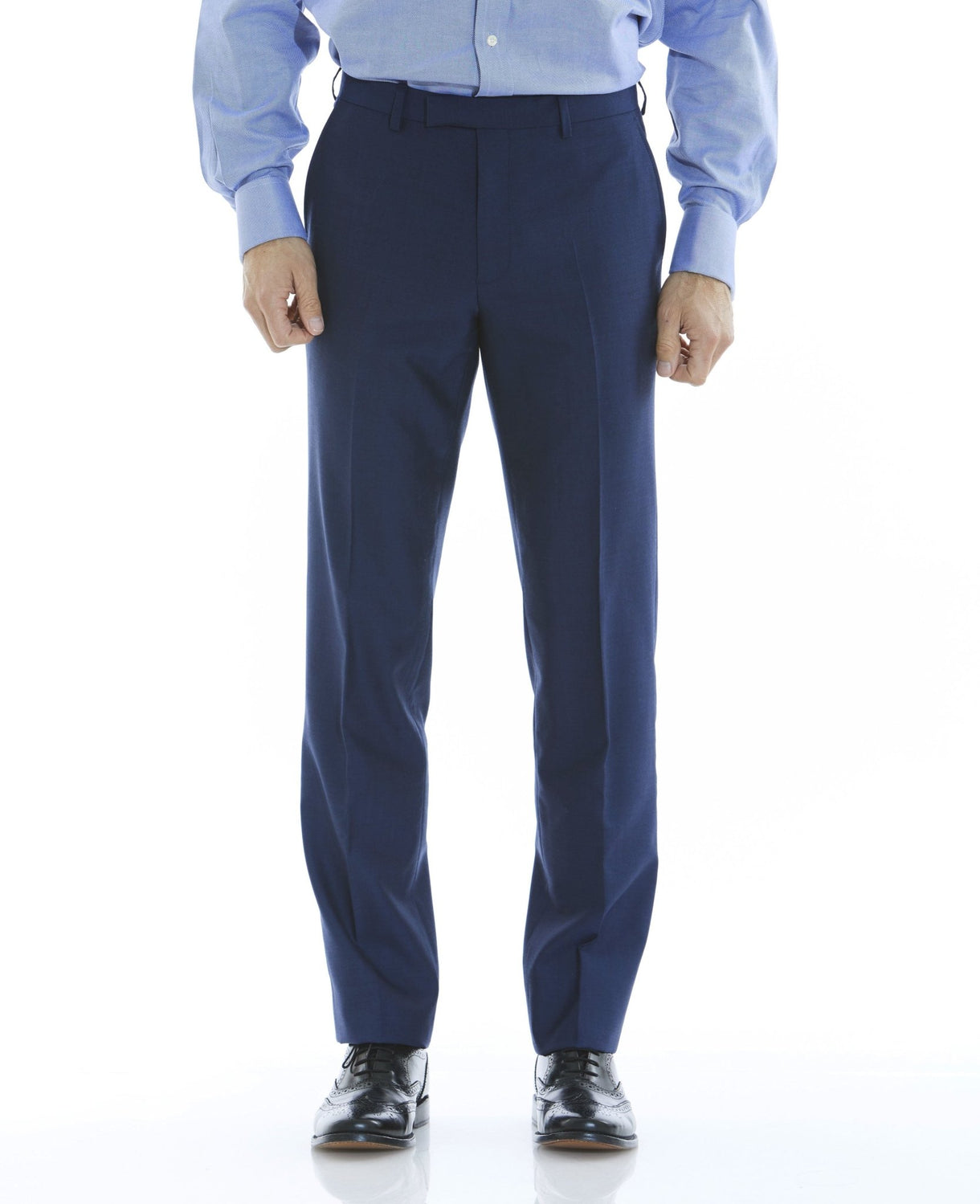 navy tailored business suit trousers mft508nav model