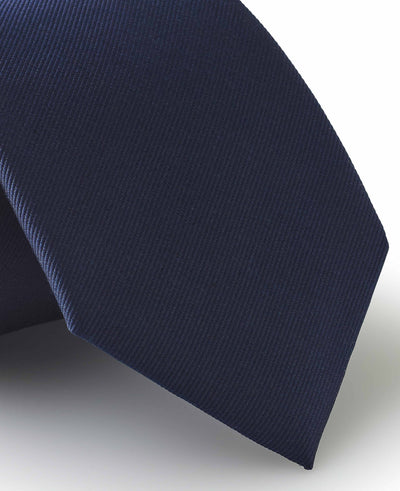 Navy Twill Silk Tie in Gift Box