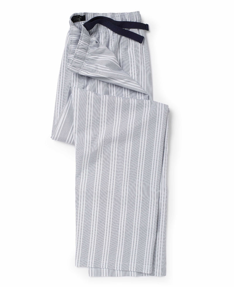 Navy White Fine Stripe Lounge Pants - MLP1041WHN