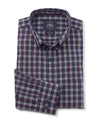 Navy White Red Check Classic Fit Casual Shirt
